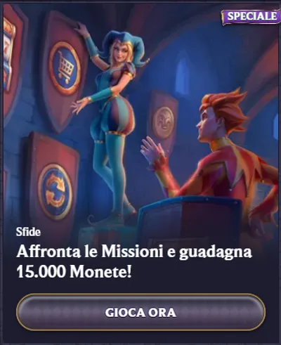 Sfide affronta le missioni e guadagna 15 000 monete